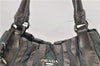 Authentic PRADA Nylon Leather Shoulder Hand Bag Purse Khaki Green 4903D