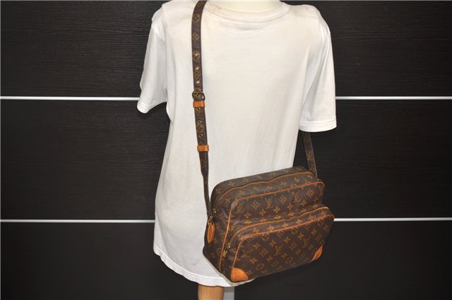 Authentic Louis Vuitton Monogram Nile Shoulder Cross Body Bag M45244 LV 4904D