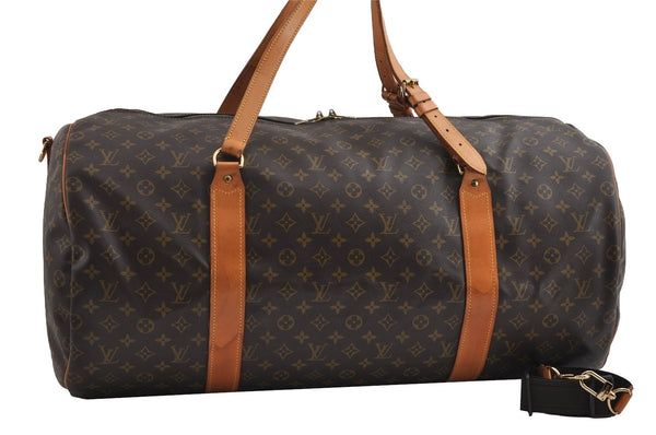 Authentic Louis Vuitton Monogram Sac Polochon 2Way Boston Bag M41222 LV 4905I