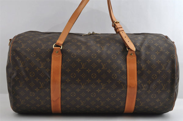 Authentic Louis Vuitton Monogram Sac Polochon 2Way Boston Bag M41222 LV 4905I