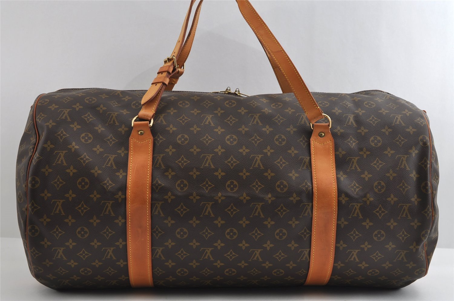 Authentic Louis Vuitton Monogram Sac Polochon 2Way Boston Bag M41222 LV 4905I