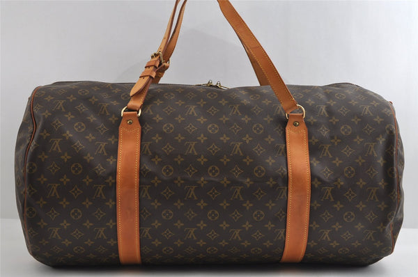 Authentic Louis Vuitton Monogram Sac Polochon 2Way Boston Bag M41222 LV 4905I