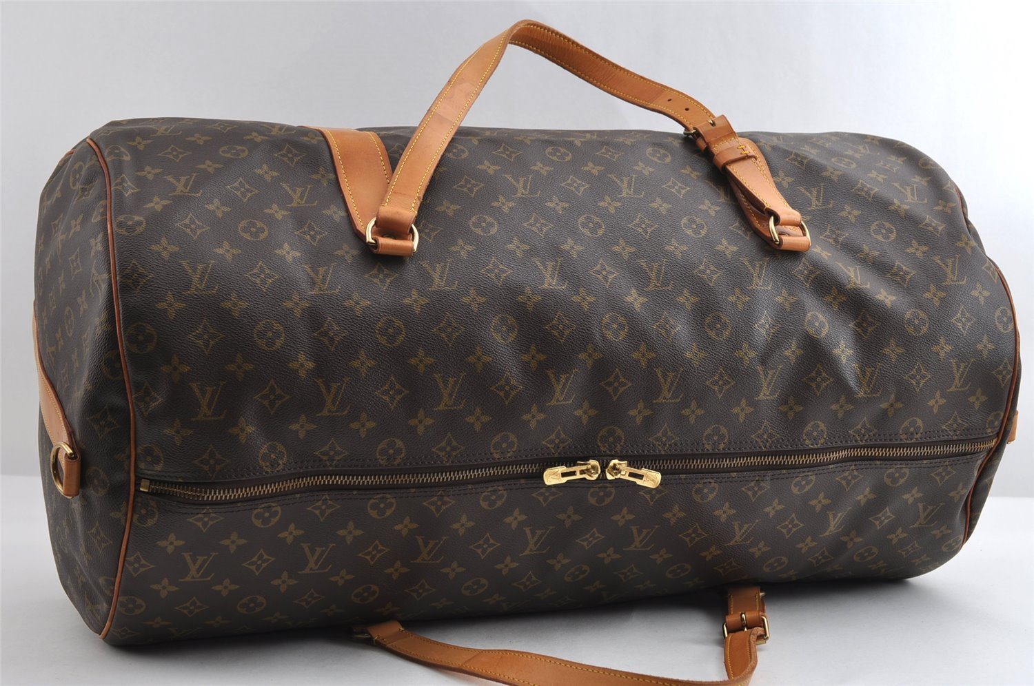 Authentic Louis Vuitton Monogram Sac Polochon 2Way Boston Bag M41222 LV 4905I