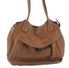 Authentic PRADA Leather Shoulder Hand Bag Purse Brown 4907D