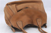 Authentic PRADA Leather Shoulder Hand Bag Purse Brown 4907D