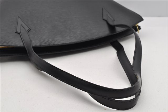 Auth Louis Vuitton Epi Saint Jacques Shopping Shoulder Bag Black M52262 LV 4908F