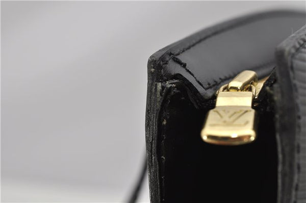 Auth Louis Vuitton Epi Saint Jacques Shopping Shoulder Bag Black M52262 LV 4908F