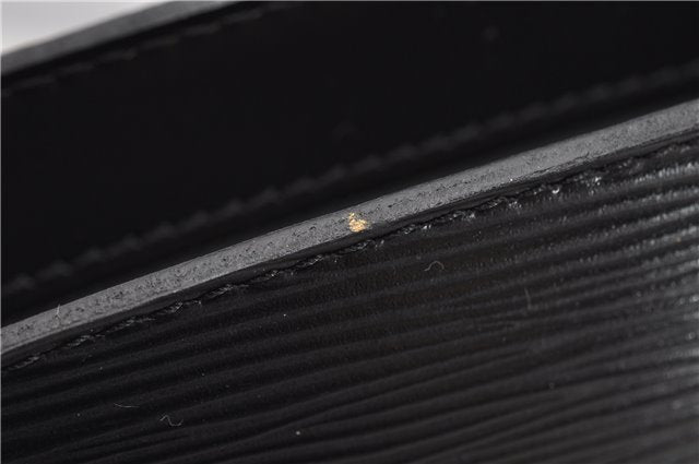 Auth Louis Vuitton Epi Saint Jacques Shopping Shoulder Bag Black M52262 LV 4908F