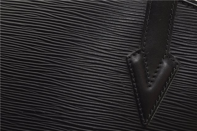 Auth Louis Vuitton Epi Saint Jacques Shopping Shoulder Bag Black M52262 LV 4908F