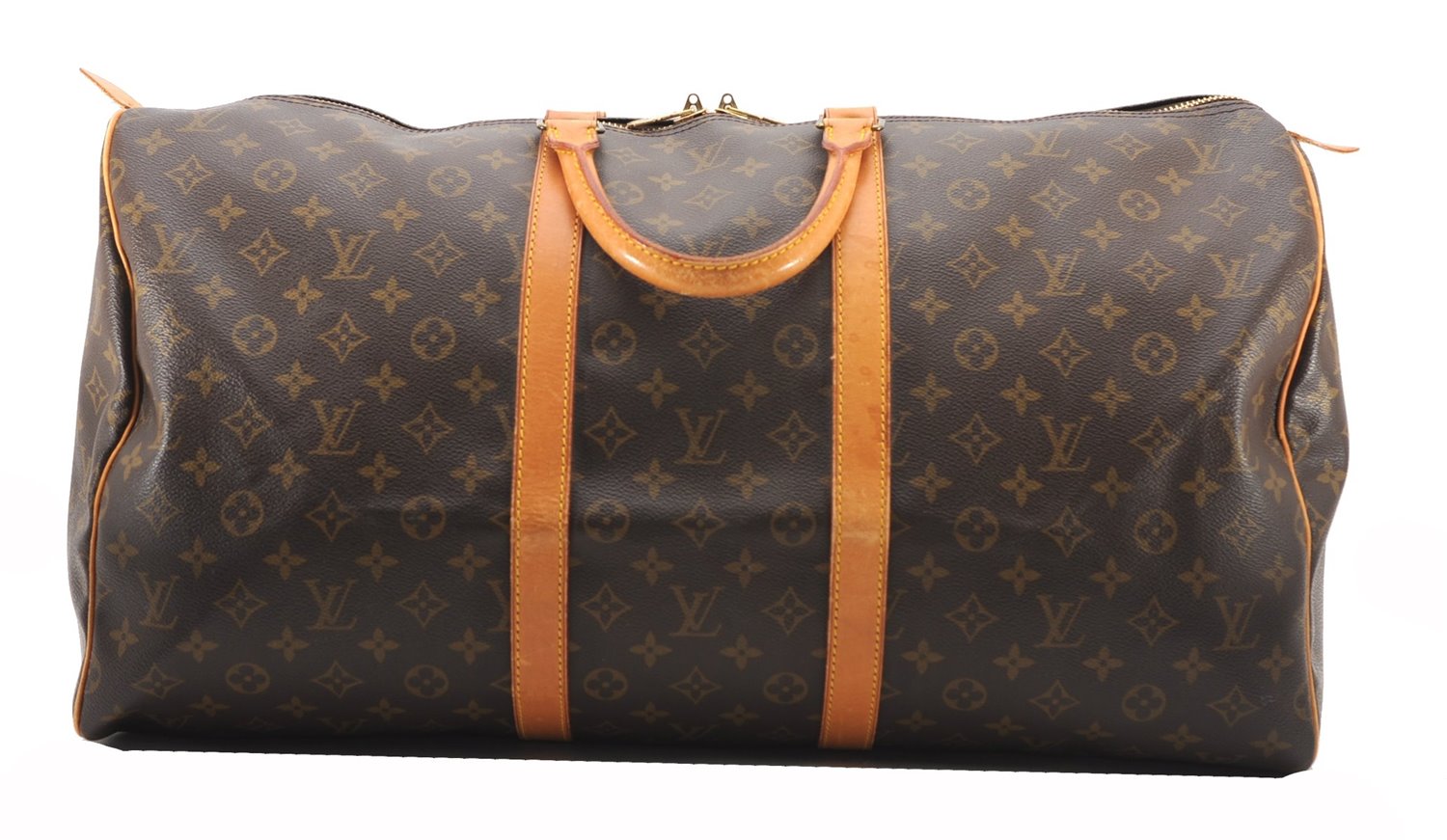 Authentic Louis Vuitton Monogram Keepall 55 Travel Boston Bag M41424 LV 4910F