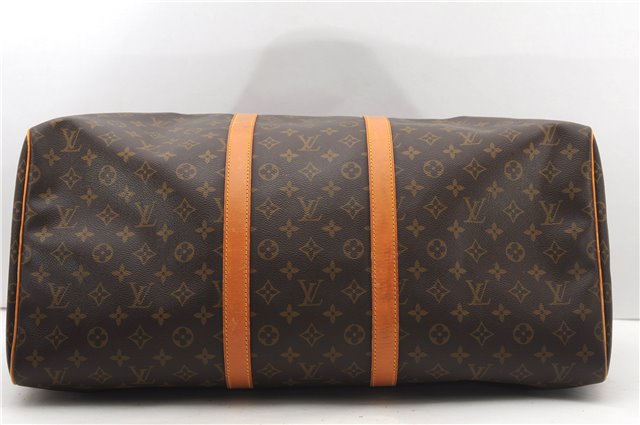 Authentic Louis Vuitton Monogram Keepall 55 Travel Boston Bag M41424 LV 4910F