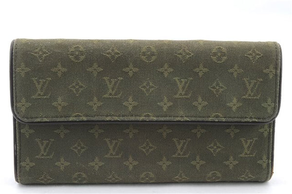 LOUIS VUITTON Monogram Mini Porte Tresor International Wallet M92443 Green 4912C