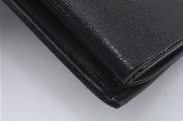 Authentic GUCCI Long Bifold Wallet Purse Leather 101564 Black 4913C