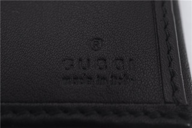 Authentic GUCCI Long Bifold Wallet Purse Leather 101564 Black 4913C