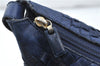 Authentic BOTTEGA VENETA Intrecciato Leather Shoulder Cross Body Bag Navy 4914D