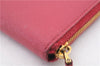 Authentic PRADA Saffiano Leather Round Zipper Long Wallet Purse Pink 4917C