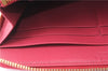 Authentic PRADA Saffiano Leather Round Zipper Long Wallet Purse Pink 4917C