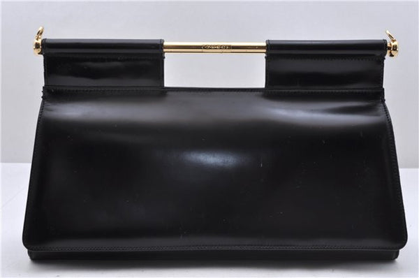 Authentic GUCCI 2Way Shoulder Hand Bag Purse Leather Black 4917D