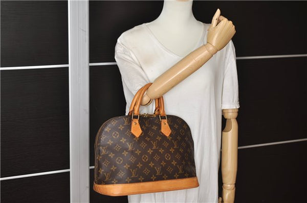 Authentic Louis Vuitton Monogram Alma Hand Bag Purse M51130 LV 4917F