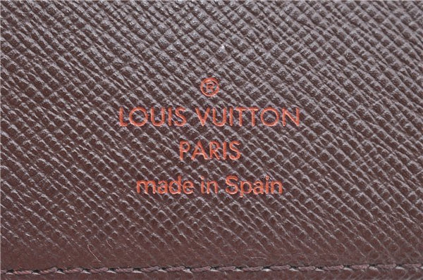 Authentic Louis Vuitton Damier Agenda Poche Notebook Cover R20703 LV 4919C