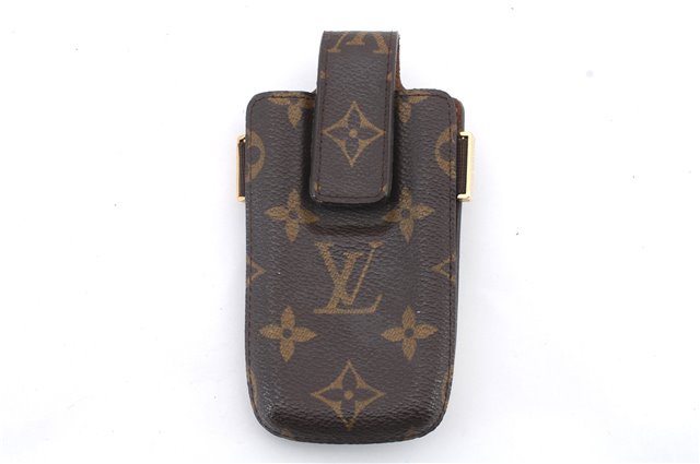 Authentic LOUIS VUITTON Monogram Etui TelePhone International PM M63064 LV 4920C