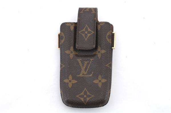Authentic LOUIS VUITTON Monogram Etui TelePhone International PM M63064 LV 4920C