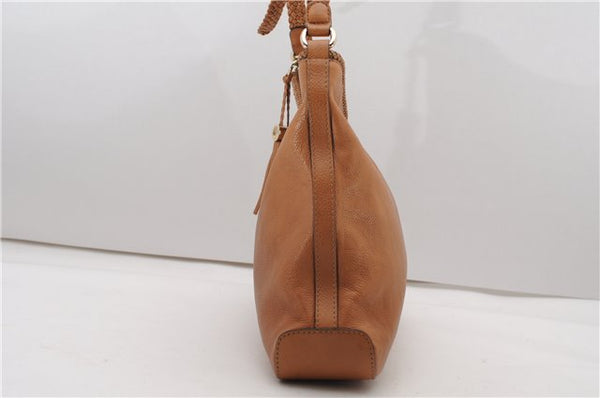 Authentic GUCCI Marrakech Vintage Shoulder Tote Bag Leather 257026 Brown 4920F