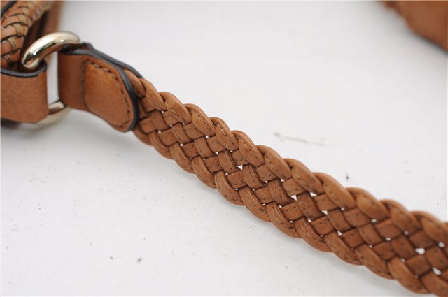 Authentic GUCCI Marrakech Vintage Shoulder Tote Bag Leather 257026 Brown 4920F