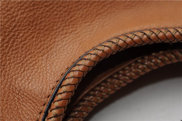 Authentic GUCCI Marrakech Vintage Shoulder Tote Bag Leather 257026 Brown 4920F