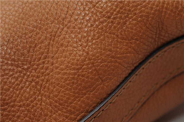 Authentic GUCCI Marrakech Vintage Shoulder Tote Bag Leather 257026 Brown 4920F