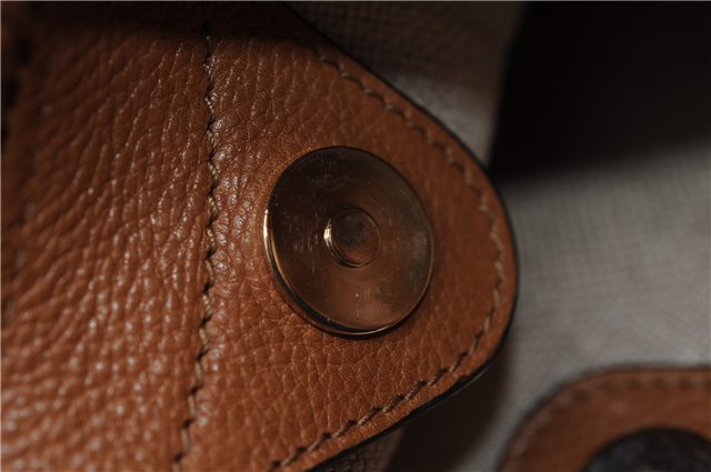 Authentic GUCCI Marrakech Vintage Shoulder Tote Bag Leather 257026 Brown 4920F