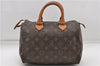 Authentic Louis Vuitton Monogram Speedy 25 Boston Hand Bag Purse M41528 LV 4922D