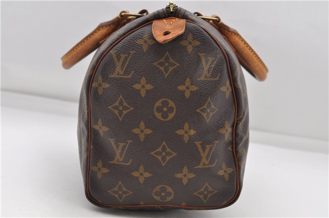 Authentic Louis Vuitton Monogram Speedy 25 Boston Hand Bag Purse M41528 LV 4922D