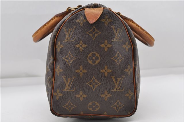 Authentic Louis Vuitton Monogram Speedy 25 Boston Hand Bag Purse M41528 LV 4922D