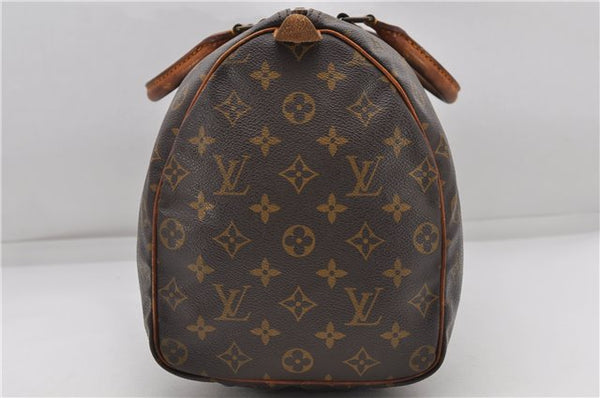 Authentic Louis Vuitton Monogram Speedy 35 Hand Boston Bag M41524 LV 4924D