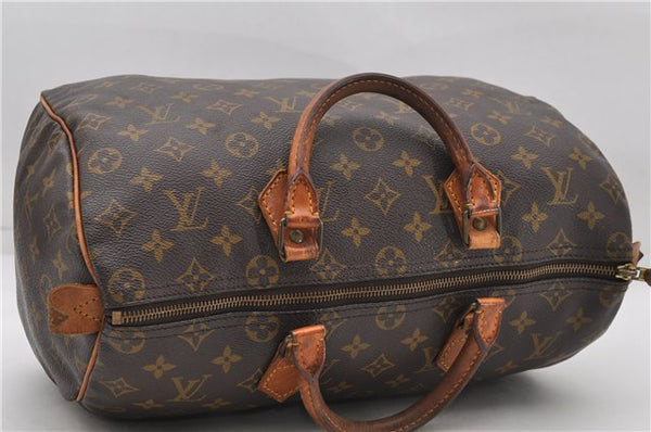 Authentic Louis Vuitton Monogram Speedy 35 Hand Boston Bag M41524 LV 4924D