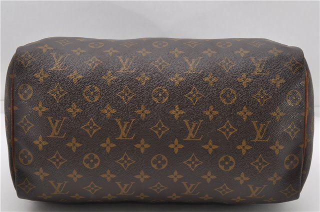 Authentic Louis Vuitton Monogram Speedy 35 Hand Boston Bag M41524 LV 4924D