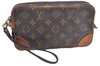 Authentic Louis Vuitton Monogram Marly Dragonne PM M51827 Clutch Hand Bag 4925F