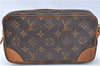 Authentic Louis Vuitton Monogram Marly Dragonne PM M51827 Clutch Hand Bag 4925F