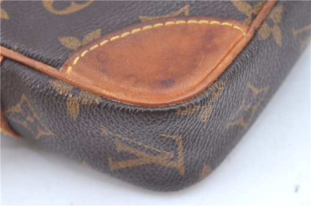 Authentic Louis Vuitton Monogram Marly Dragonne PM M51827 Clutch Hand Bag 4925F