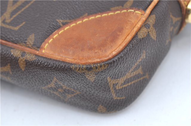 Authentic Louis Vuitton Monogram Marly Dragonne PM M51827 Clutch Hand Bag 4925F