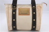 Authentic Louis Vuitton Antigua Cabas PM Hand Bag White Brown M40039 LV 4926D