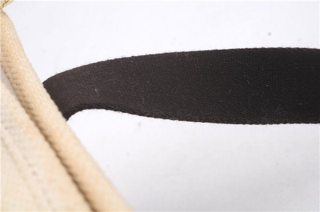 Authentic Louis Vuitton Antigua Cabas PM Hand Bag White Brown M40039 LV 4926D