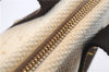 Authentic Louis Vuitton Antigua Cabas PM Hand Bag White Brown M40039 LV 4926D