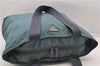 Authentic PRADA Nylon Leather Shoulder Tote Bag Blue 4928D