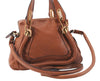 Authentic Chloe Paraty Small 2Way Shoulder Hand Bag Purse Leather Brown 4928E