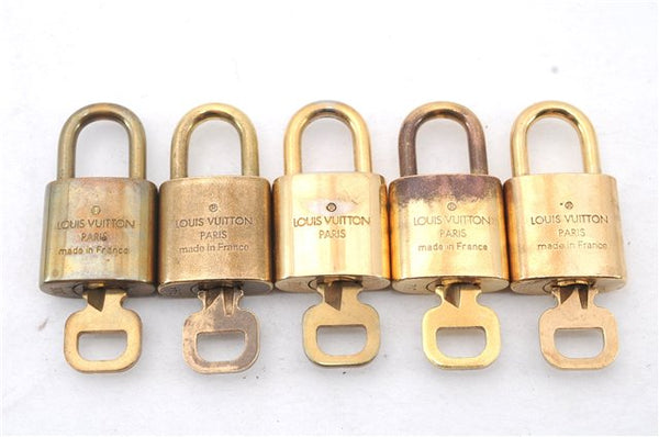 Authentic LOUIS VUITTON Padlock & Keys 10Set LV 4929C