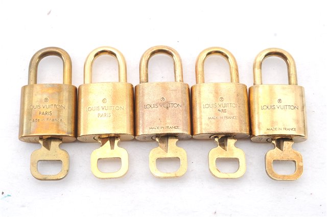 Authentic LOUIS VUITTON Padlock & Keys 10Set LV 4929C