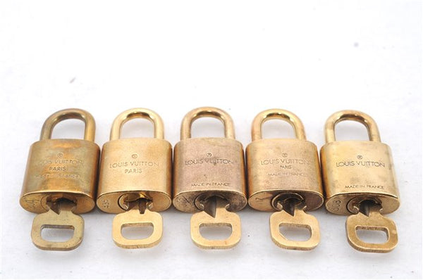 Authentic LOUIS VUITTON Padlock & Keys 10Set LV 4929C