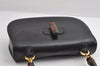 Authentic GUCCI Vintage Bamboo Hand Bag Purse Leather Black 4929I